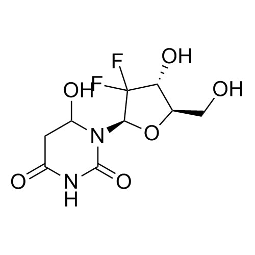 1-((2R,4R,5R)-3,3-difluoro-4-hydroxy-5-(hydroxymethyl)tetrahydrofuran-2-yl)-6-hydroxydihydropyrimidine-2,4(1H,3H)-dione