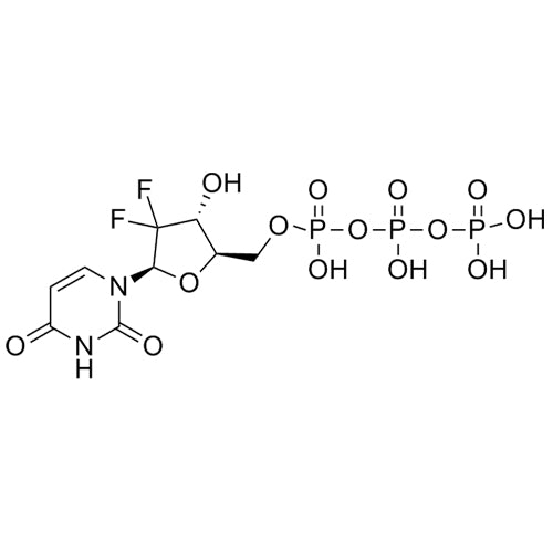 ((2R,3R,5R)-5-(2,4-dioxo-3,4-dihydropyrimidin-1(2H)-yl)-4,4-difluoro-3-hydroxytetrahydrofuran-2-yl)methyltetrahydrogentriphosphate