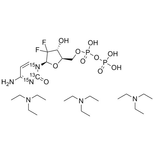 Gemcitabine Diphosphate-13C-15N2 Tri(triethylamine) Salt