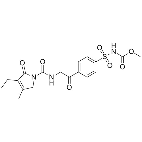 methyl(4-(2-(3-ethyl-4-methyl-2-oxo-2,5-dihydro-1H-pyrrole-1-carboxamido)acetyl)phenyl)sulfonylcarbamate