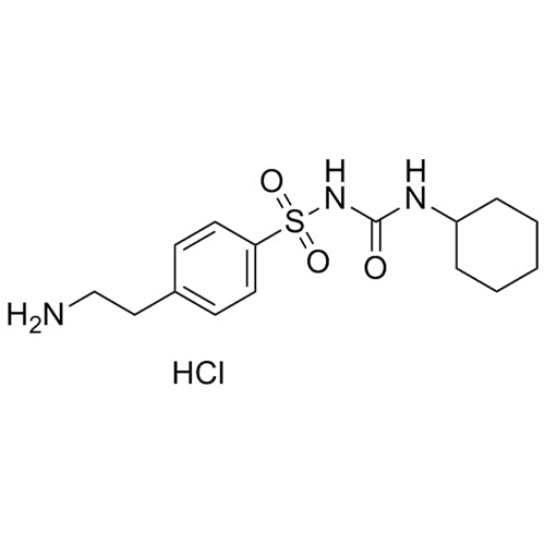 4-(2-aminoethyl)-N-(cyclohexylcarbamoyl)benzenesulfonamidehydrochloride