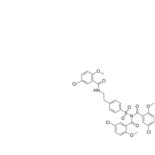 5-chloro-N-((4-(2-(5-chloro-2-methoxybenzamido)ethyl)phenyl)sulfonyl)-N-(5-chloro-2-methoxybenzoyl)-2-methoxybenzamide