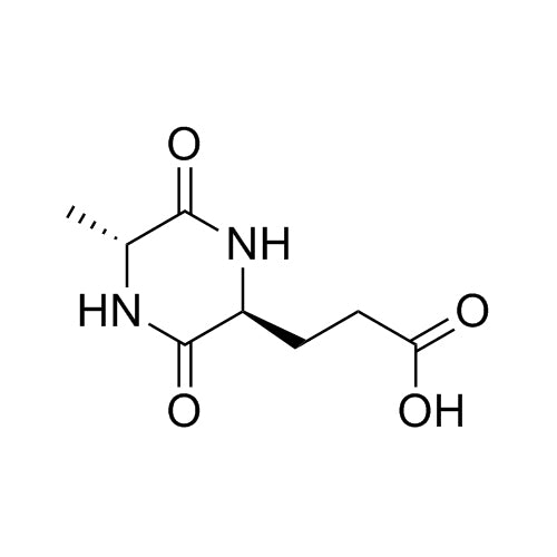 3-((2S,5R)-5-methyl-3,6-dioxopiperazin-2-yl)propanoicacid