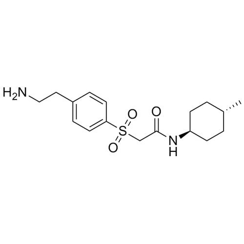 2-((4-(2-aminoethyl)phenyl)sulfonyl)-N-((1r,4r)-4-methylcyclohexyl)acetamide