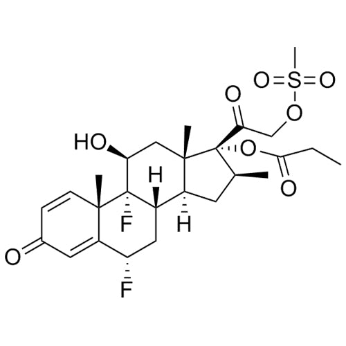 (6S,8S,9R,10S,11S,13S,14S,16S,17R)-6,9-difluoro-11-hydroxy-10,13,16-trimethyl-17-(2-((methylsulfonyl)oxy)acetyl)-3-oxo-6,7,8,9,10,11,12,13,14,15,16,17-dodecahydro-3H-cyclopenta[a]phenanthren-17-ylpropionate