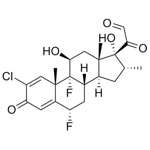 2-((6S,8S,9R,10S,11S,13S,14S,16R,17R)-2-chloro-6,9-difluoro-11,17-dihydroxy-10,13,16-trimethyl-3-oxo-6,7,8,9,10,11,12,13,14,15,16,17-dodecahydro-3H-cyclopenta[a]phenanthren-17-yl)-2-oxoacetaldehyde