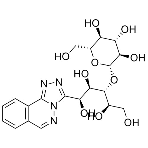 (1S,2R,3R,4R)-1-([1,2,4]triazolo[3,4-a]phthalazin-3-yl)-3-(((2S,3R,4S,5S,6R)-3,4,5-trihydroxy-6-(hydroxymethyl)tetrahydro-2H-pyran-2-yl)oxy)pentane-1,2,4,5-tetraol