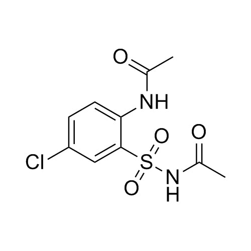 Hydrochlorothiazide Related Compound (N'-(2-Acetyl-sulfamoyl-4-chloro-phenyl) Acetamide)