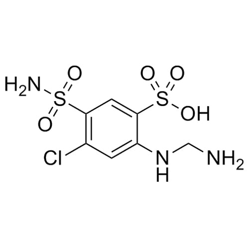 2-((aminomethyl)amino)-4-chloro-5-sulfamoylbenzenesulfonicacid