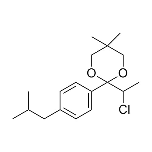 2-(1-chloroethyl)-2-(4-isobutylphenyl)-5,5-dimethyl-1,3-dioxane