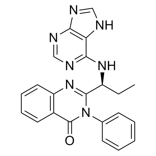 (S)-2-(1-((7H-purin-6-yl)amino)propyl)-3-phenylquinazolin-4(3H)-one