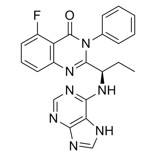 (R)-2-(1-((7H-purin-6-yl)amino)propyl)-5-fluoro-3-phenylquinazolin-4(3H)-one