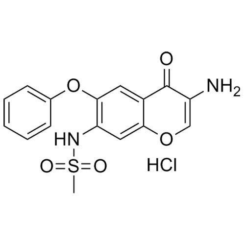 N-(3-amino-4-oxo-6-phenoxy-4H-chromen-7-yl)methanesulfonamidehydrochloride
