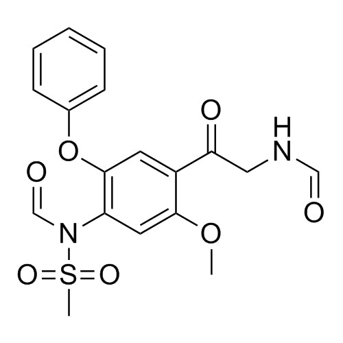 N-(4-(2-formamidoacetyl)-5-methoxy-2-phenoxyphenyl)-N-(methylsulfonyl)formamide