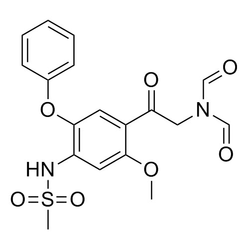 N-formyl-N-(2-(2-methoxy-4-(methylsulfonamido)-5-phenoxyphenyl)-2-oxoethyl)formamide