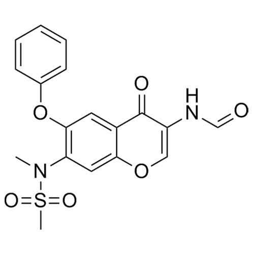N-(7-(N-methylmethylsulfonamido)-4-oxo-6-phenoxy-4H-chromen-3-yl)formamide