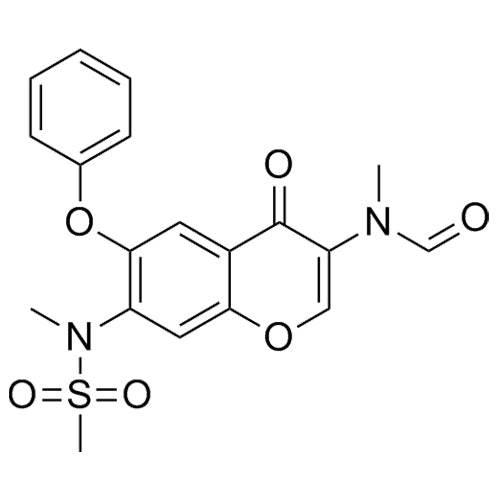N-methyl-N-(7-(N-methylmethylsulfonamido)-4-oxo-6-phenoxy-4H-chromen-3-yl)formamide
