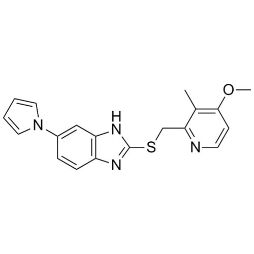 2-(((4-methoxy-3-methylpyridin-2-yl)methyl)thio)-6-(1H-pyrrol-1-yl)-1H-benzo[d]imidazole