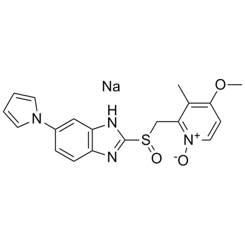 2-(((6-(1H-pyrrol-1-yl)-1H-benzo[d]imidazol-2-yl)sulfinyl)methyl)-4-methoxy-3-methylpyridine1-oxide,sodiumsalt