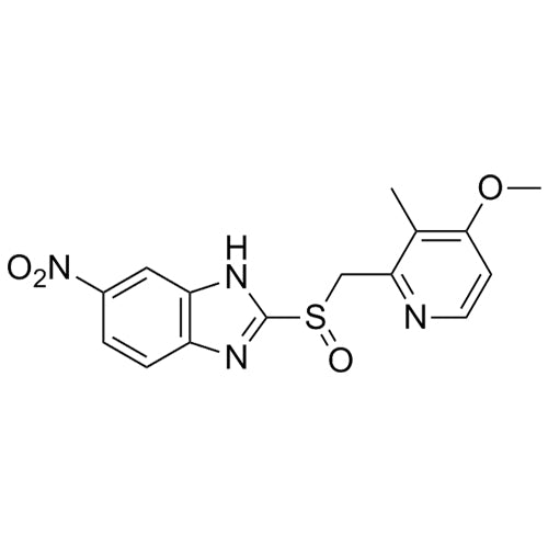 2-(((4-methoxy-3-methylpyridin-2-yl)methyl)sulfinyl)-6-nitro-1H-benzo[d]imidazole
