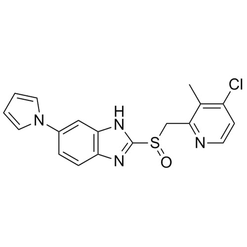 2-(((4-chloro-3-methylpyridin-2-yl)methyl)sulfinyl)-6-(1H-pyrrol-1-yl)-1H-benzo[d]imidazole