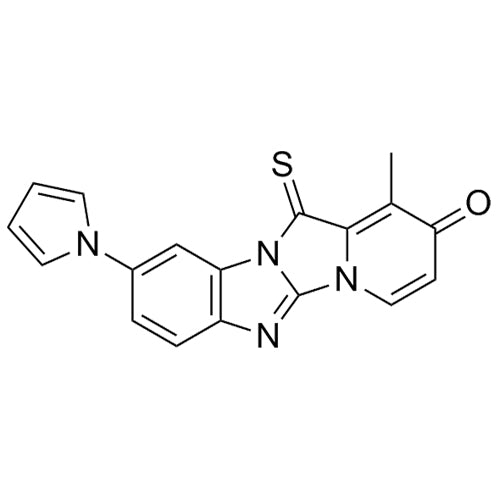 1-methyl-9-(1H-pyrrol-1-yl)-12-thioxobenzo[4',5']imidazo[2',1':2,3]imidazo[1,5-a]pyridin-2(12H)-one