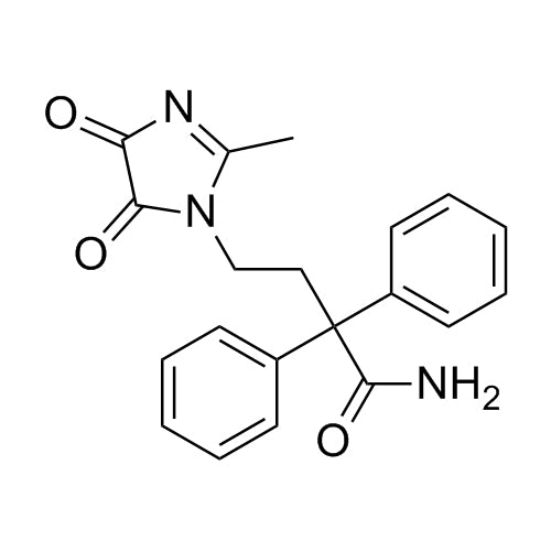 Imidafenacin Related Compound 3 (4-(2-Methyl-4,5-Dioxoimidazolidin-1-yl)-2,2-Diphenylbutanamide)