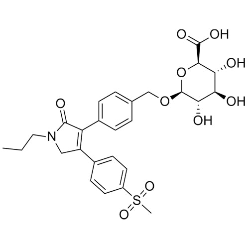 (2R,3R,4R,5S,6S)-3,4,5-trihydroxy-6-((4-(4-(4-(methylsulfonyl)phenyl)-2-oxo-1-propyl-2,5-dihydro-1H-pyrrol-3-yl)benzyl)oxy)tetrahydro-2H-pyran-2-carboxylicacid