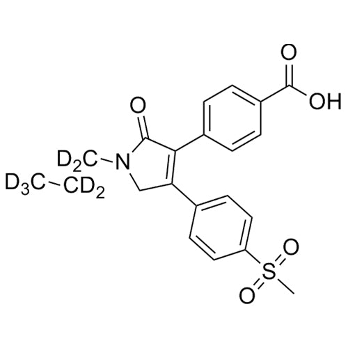 4-(4-(4-(methylsulfonyl)phenyl)-2-oxo-1-propyl-2,5-dihydro-1H-pyrrol-3-yl)benzoicacid-D7