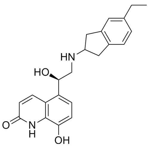 5-((1R)-2-((5-ethyl-2,3-dihydro-1H-inden-2-yl)amino)-1-hydroxyethyl)-8-hydroxyquinolin-2(1H)-one