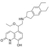 5-(2-((5,6-diethyl-2,3-dihydro-1H-inden-2-yl)amino)-1-ethoxyethyl)-8-hydroxyquinolin-2(1H)-one