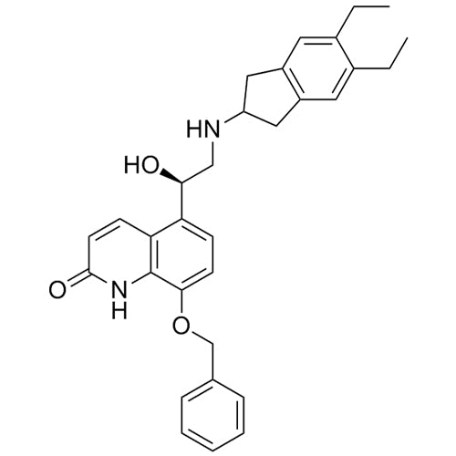 (R)-8-(benzyloxy)-5-(2-((5,6-diethyl-2,3-dihydro-1H-inden-2-yl)amino)-1-hydroxyethyl)quinolin-2(1H)-one
