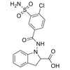 1-(4-chloro-3-sulfamoylbenzamido)indoline-2-carboxylicacid