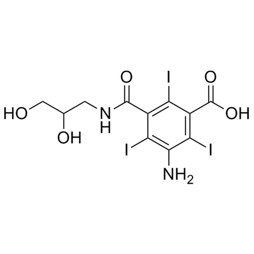 3-amino-5-((2,3-dihydroxypropyl)carbamoyl)-2,4,6-triiodobenzoicacid
