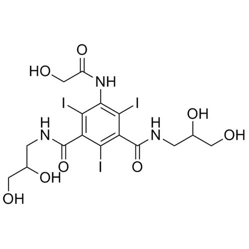 N1,N3-bis(2,3-dihydroxypropyl)-5-(2-hydroxyacetamido)-2,4,6-triiodoisophthalamide