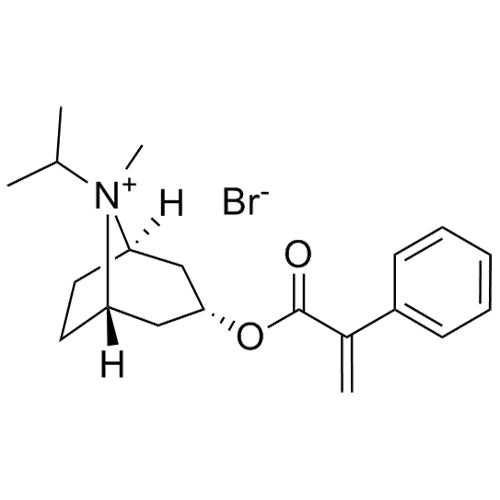 (1R,3r,5S,8s)-8-isopropyl-8-methyl-3-((2-phenylacryloyl)oxy)-8-azabicyclo[3.2.1]octan-8-iumbromide