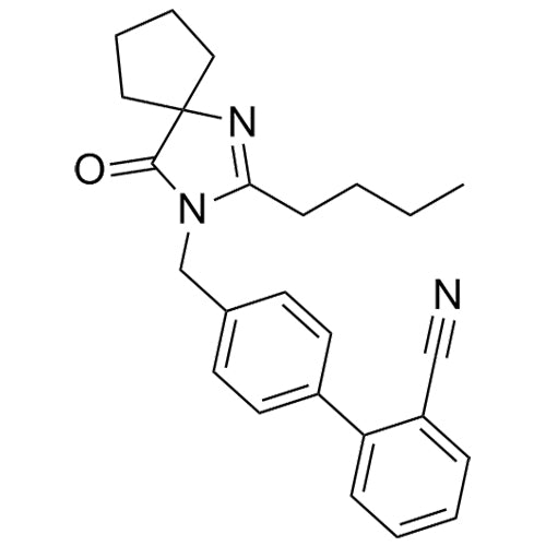 4'-((2-butyl-4-oxo-1,3-diazaspiro[4.4]non-1-en-3-yl)methyl)-[1,1'-biphenyl]-2-carbonitrile