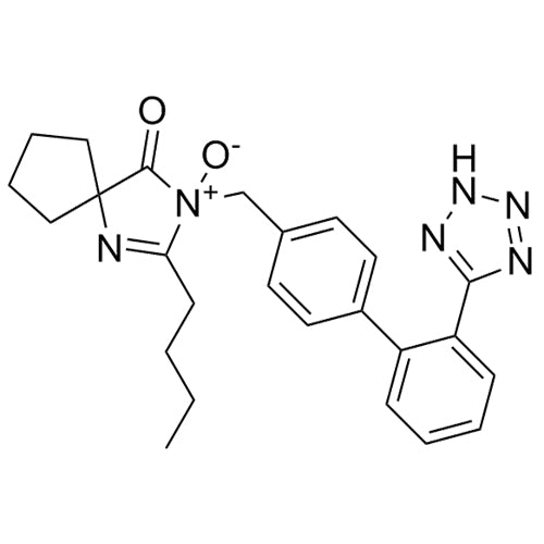 3-((2'-(2H-tetrazol-5-yl)-[1,1'-biphenyl]-4-yl)methyl)-2-butyl-4-oxo-1,3-diazaspiro[4.4]non-1-ene3-oxide