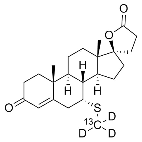 7-alpha-Thiomethyl Spironolactone-13C-d3
