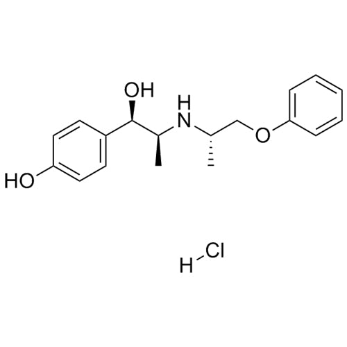 4-((1R,2S)-1-hydroxy-2-(((S)-1-phenoxypropan-2-yl)amino)propyl)phenolhydrochloride