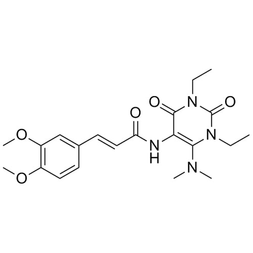 (E)-3-(3,4-dimethoxyphenyl)-N-(6-(dimethylamino)-1,3-diethyl-2,4-dioxo-1,2,3,4-tetrahydropyrimidin-5-yl)acrylamide