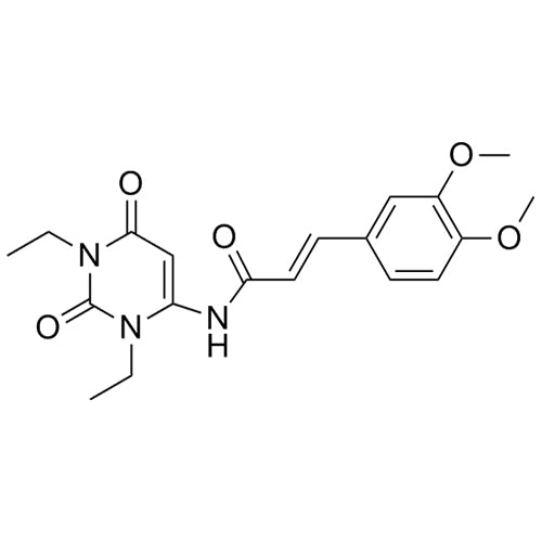 (E)-N-(1,3-diethyl-2,6-dioxo-1,2,3,6-tetrahydropyrimidin-4-yl)-3-(3,4-dimethoxyphenyl)acrylamide