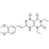 (E)-N-(1,3-diethyl-5-nitroso-2,6-dioxo-1,2,3,6-tetrahydropyrimidin-4-yl)-3-(3,4-dimethoxyphenyl)acrylamide