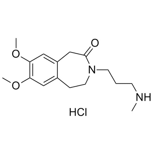 7,8-dimethoxy-3-(3-(methylamino)propyl)-4,5-dihydro-1H-benzo[d]azepin-2(3H)-onehydrochloride