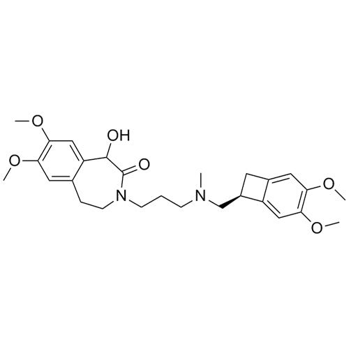 3-(3-((((S)-3,4-dimethoxybicyclo[4.2.0]octa-1,3,5-trien-7-yl)methyl)(methyl)amino)propyl)-1-hydroxy-7,8-dimethoxy-4,5-dihydro-1H-benzo[d]azepin-2(3H)-one