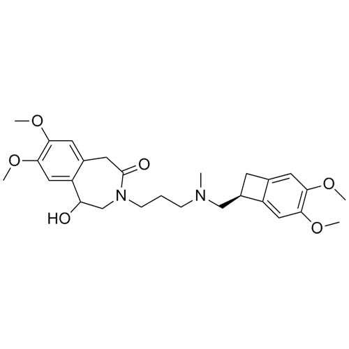 3-(3-((((S)-3,4-dimethoxybicyclo[4.2.0]octa-1,3,5-trien-7-yl)methyl)(methyl)amino)propyl)-5-hydroxy-7,8-dimethoxy-4,5-dihydro-1H-benzo[d]azepin-2(3H)-one
