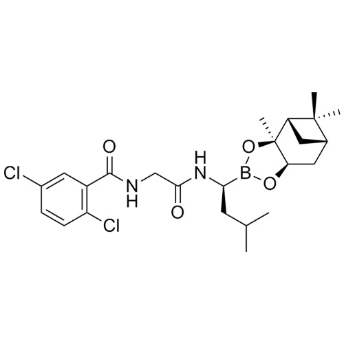 2,5-dichloro-N-(2-(((S)-3-methyl-1-((3aS,4S,6S,7aR)-3a,5,5-trimethylhexahydro-4,6-methanobenzo[d][1,3,2]dioxaborol-2-yl)butyl)amino)-2-oxoethyl)benzamide
