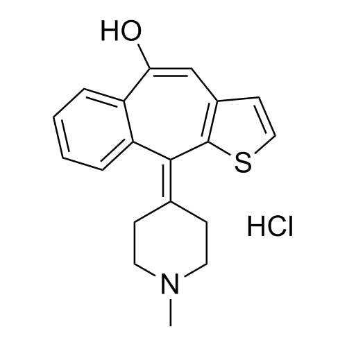10-(1-methylpiperidin-4-ylidene)-10H-benzo[5,6]cyclohepta[1,2-b]thiophen-5-olhydrochloride