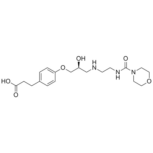 (S)-3-(4-(2-hydroxy-3-((2-(morpholine-4-carboxamido)ethyl)amino)propoxy)phenyl)propanoicacid
