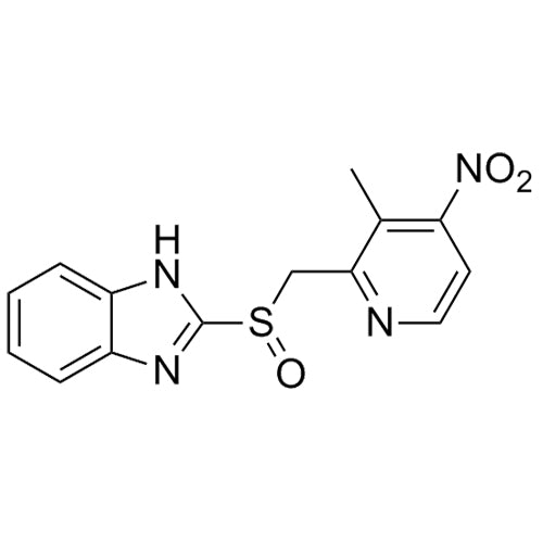 2-(((3-methyl-4-nitropyridin-2-yl)methyl)sulfinyl)-1H-benzo[d]imidazole